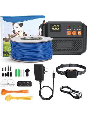Underground Electric Dog Fence System with 1 Collar - Safe Pet Containment